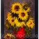 SUNFLOWERS WITH RED…