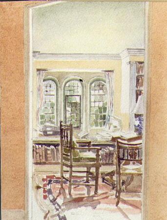 Garsington Manor Oxfordshire.  The study