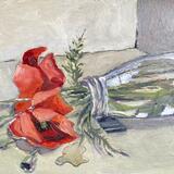 Poppies in a bottle
