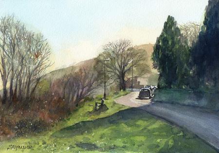 Road through the hills - Winter