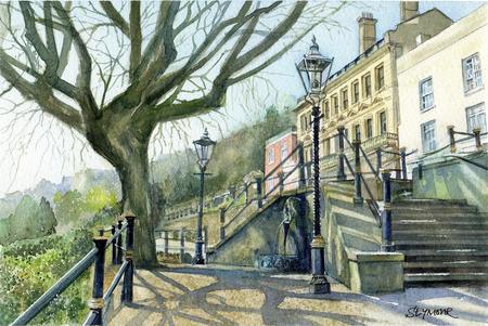 Winter sun,  Bellevue Terrace