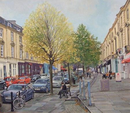 Cold day in Montpellier street