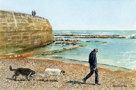 Low tide, Lyme Regis
