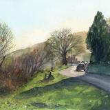 Road through the hills - Winter