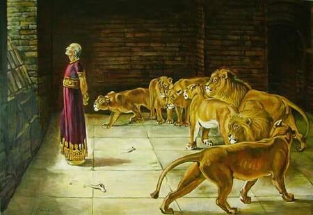 Daniel with Lions