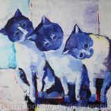 Three Blue Cats 