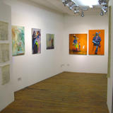 nice paintings hanging around on planet flat grey