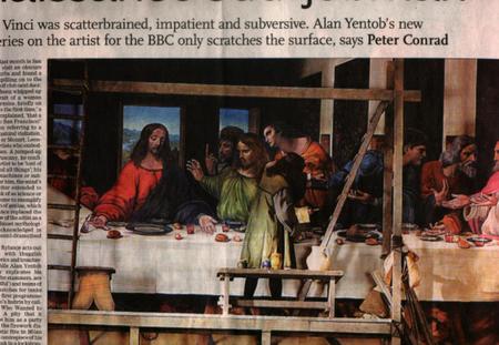 Guardian photo of Last Supper in Set