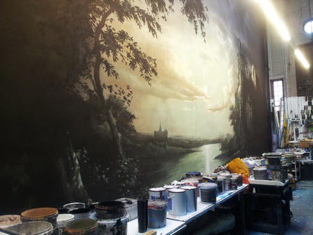 Backcloth for Japanese production of Swan Laken