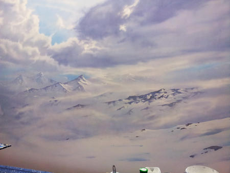 Backcloth for a museum display.