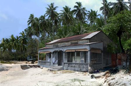 Shack on beach concept