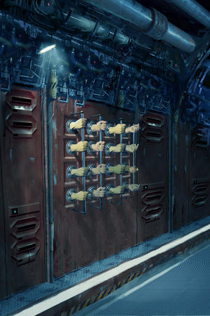 Hand machine concept for Red Dwarf X