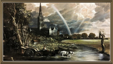 Prop painting for Dickensian. Constable