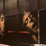 Lou Reed on Gauze..you can use a lot of lighting effects on gauze which won't work on canvas.