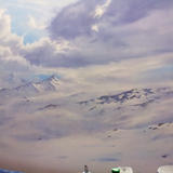 Backcloth for a museum display.