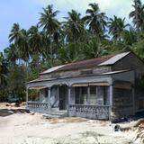 Shack on beach concept