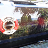 Canal boat mural detail