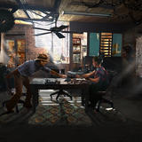 Hooten and the lady. Trading post office.