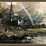 Prop painting for Dickensian. Constable