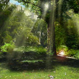 Good Omens - Garden reverse view