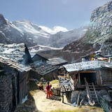Hooten and the Lady - Tibetan village concept