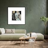 HoMage with white border in slim black frame In A Room 