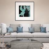 The Fall with white border in slim black frame In A Room