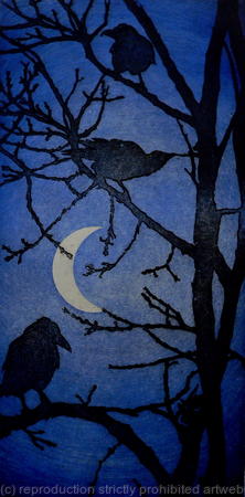 Crows by Moonlight