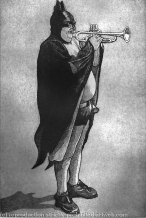 Batman Plays Trumpet