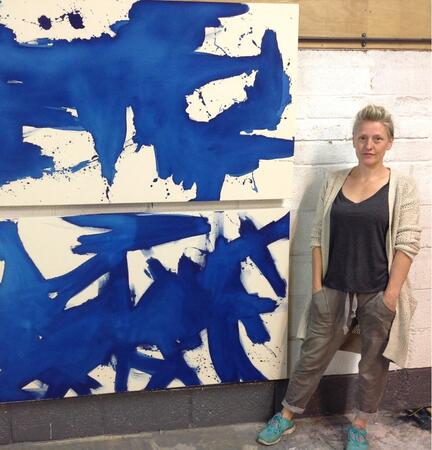 Anna in her studio