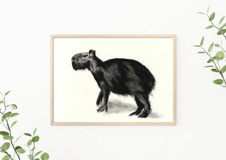 Capybara giclee print