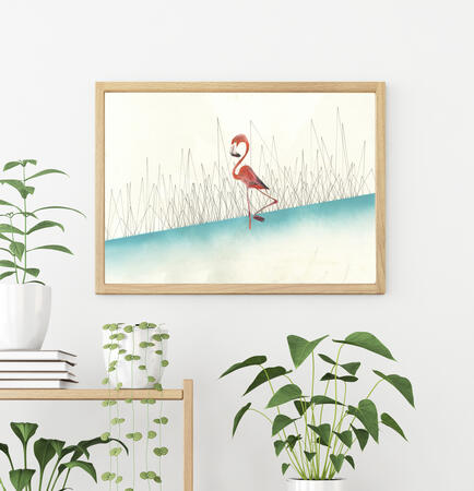 Flamingo giclee print