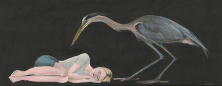 The girl and the heron