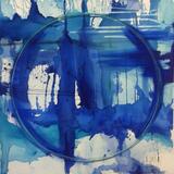 Blue abstract circle