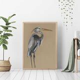 heron giclee print