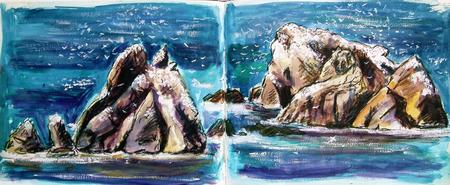 The Garden Rocks, Alderney - The Channel Islands