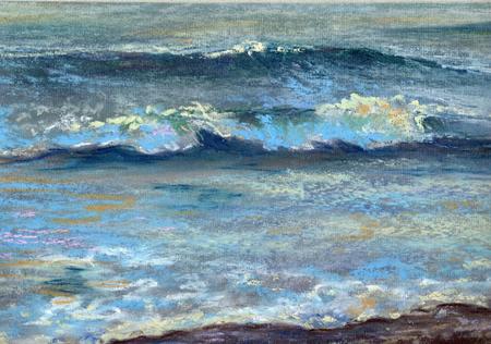 Waves at Boscombe Beach