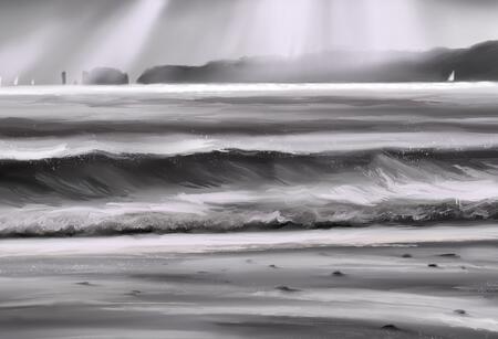 Light through the clouds ‘Old Harry Rocks’