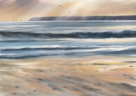 Gentle waves on the shore