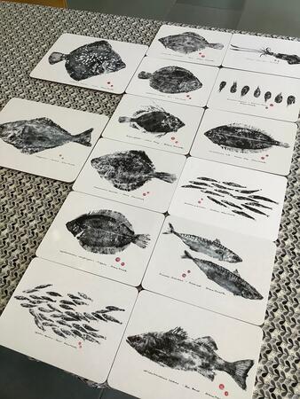 Gyotaku Print Placemats