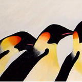 Queuing Emperor Penguins