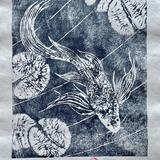 Carp - woodblock