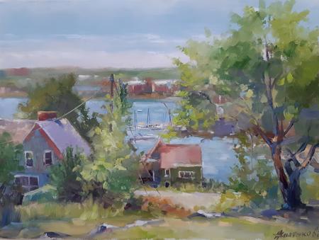 Plein air at Scott Manor (16x12x0.7'')