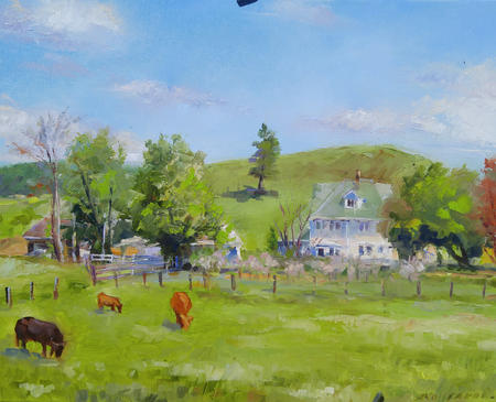  The farm on Glooscap Trail (plein air) (SOLD)