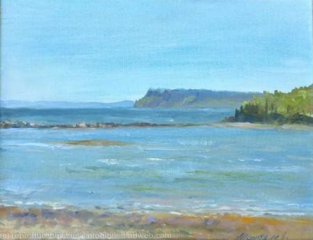 Plein air at the ocean (11×14