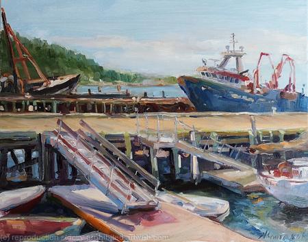 PORT LUNENBURG, PLEIN AIR (16X20