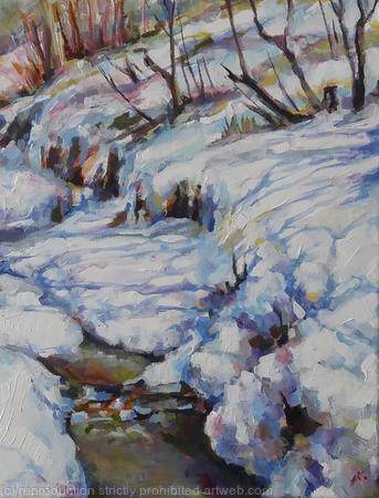 Spring stream (11x14'')