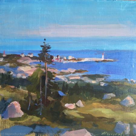 Canadian landscape 1 (7×7×0,1)SOLD