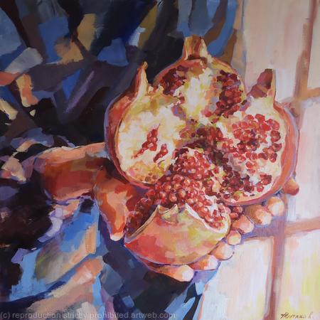   Magic of life #2, original, one of a kind, impressionistic style painting 