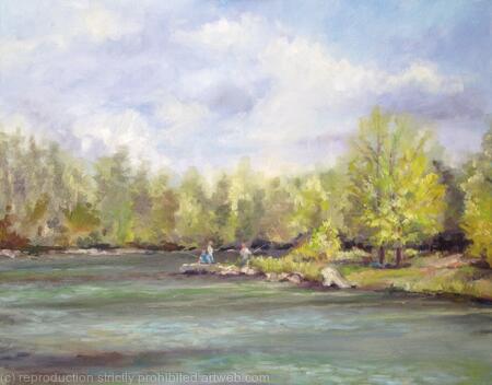 Albion hills, Ontario, plein air (16x20x0,7')